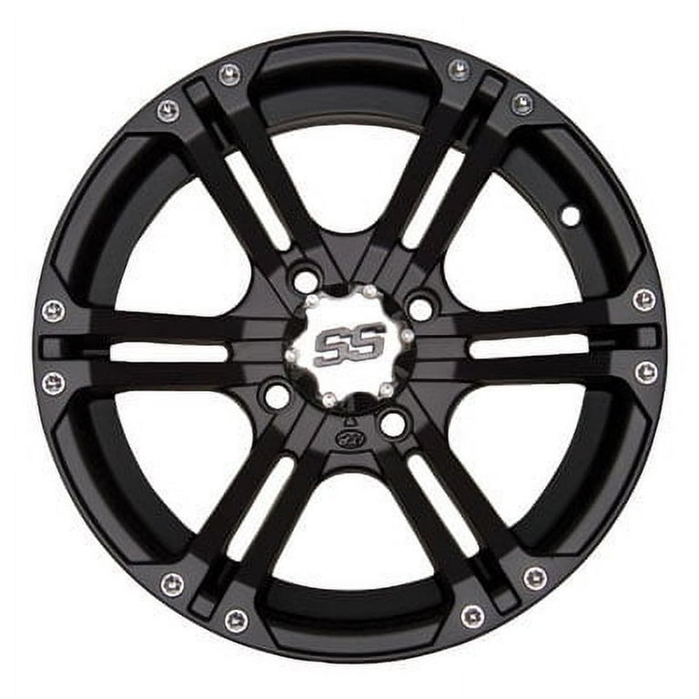 4/156 ITP SS212 Alloy Series Wheel 12x7 4.0 + 3.0 Matte Black for