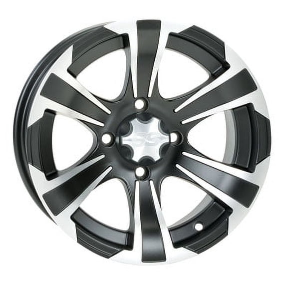 4/156 ITP SS312 Alloy Series Wheel 12x7 4.0 + 3.0 Matte Black for Polaris OUTLAW 500 2006-2007