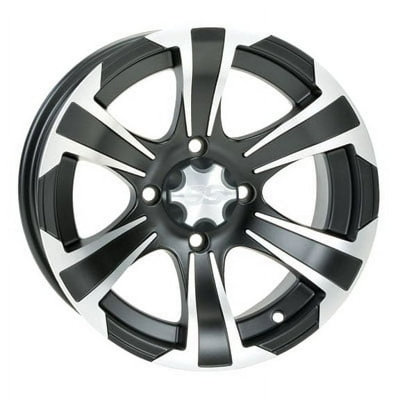 4/156 ITP SS312 Alloy Series Wheel 14x6 4.0 + 2.0 Matte Black for Polaris RANGER RZR XP 4 1000 RIDE COMMAND Edit. 2018