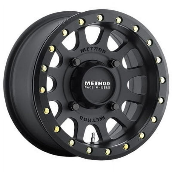 4/156 Method Race Wheels 401 Beadlock Wheel 15x7 4.0 + 3.0 Matte Black for Polaris RANGER RZR XP 1000 DESERT Edit. 2015