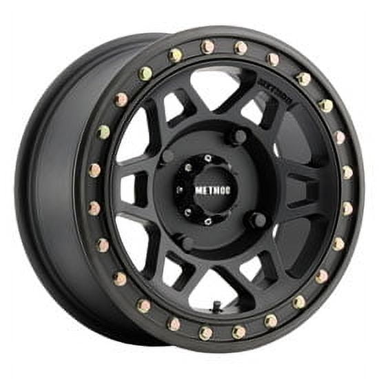 4/156 Method Race Wheels 405 Beadlock Wheel 15x7 5.0 + 2.0 Matte Black for Polaris RANGER RZR XP 4 1000 2014-2018