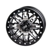 4/156 Teton Beadlock Wheel 15x10 5.0 + 5.0 Machined/Black for Polaris RANGER RZR XP TURBO S VELOCITY 2019-2020