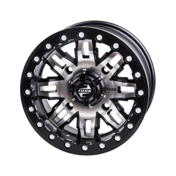 4/156 Teton Beadlock Wheel 15x7 5.0 + 2.0 Machined/Black for Polaris RANGER RZR XP 4 TURBO DYNAMIX Edit. 2018-2019