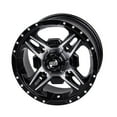 thumbnail image 1 of 4/156 Tusk Beartooth Wheel 12x7 4.0 + 3.0 Machined/Black for Yamaha Raptor 700R 2013-2025, 1 of 8