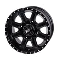 thumbnail image 1 of 4/156 Tusk Cascade Wheel 12x7 4.0 + 3.0 Matte Black for Polaris Ranger 900 Xp 2013-2019, 1 of 8