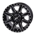 thumbnail image 1 of 4/156 Tusk Cascade Wheel 14x7 4.0 + 3.0 Machined/Black, 1 of 8