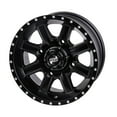 thumbnail image 1 of 4/156 Tusk Cascade Wheel 14x7 4.0 + 3.0 Matte Black for Polaris Sportsman 570 Ride Command Edition 2022-2024, 1 of 7