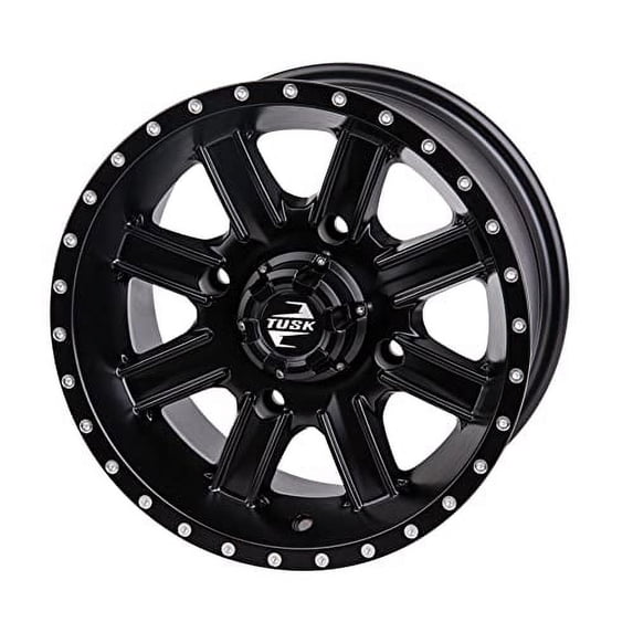 4/156 Tusk Cascade Wheel 14x7 4.0 + 3.0 Matte Black for Polaris General Xp 4 1000 2020-2021