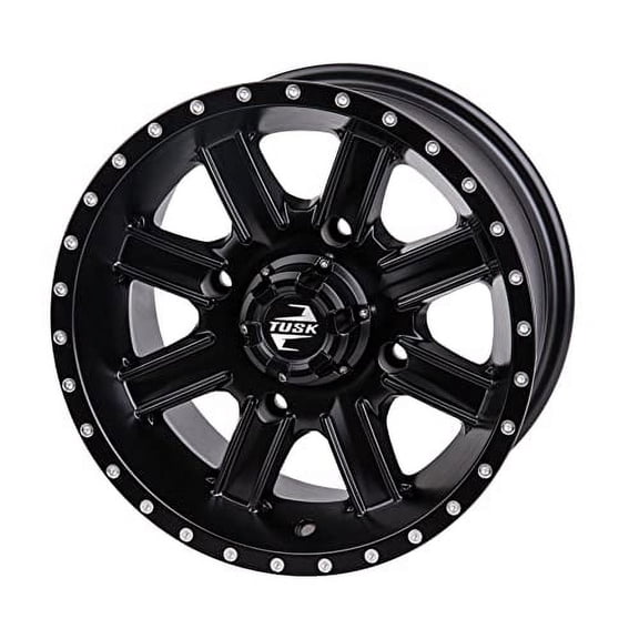 4/156 Tusk Cascade Wheel 14x7 4.0 + 3.0 Matte Black for Polaris Ranger Xp 1000 Northstar Edition Ultimate 2022-2025