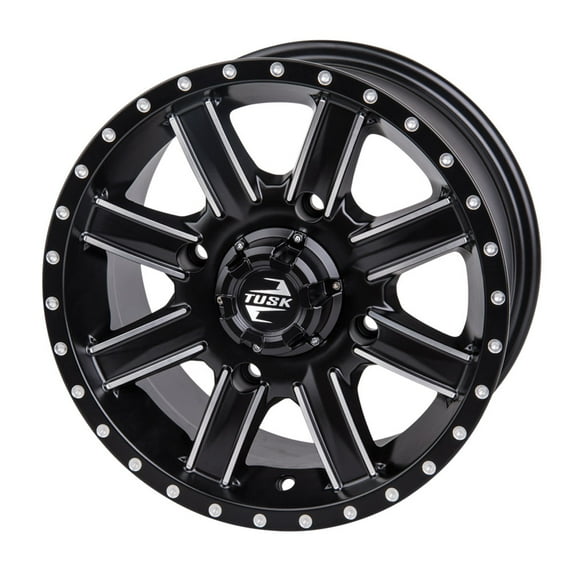 4/156 Tusk Cascade Wheel 14x7 5.0 + 2.0 Machined/Black for Polaris Rzr Xp 4 Turbo Limited Edition 2019