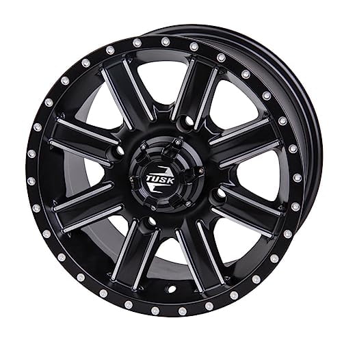 4/156 Tusk Cascade Wheel 14x7 5.0 + 2.0 Machined/Black For Polaris RANGER CREW XP 1000 Texas Edition 2023-2025