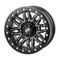 thumbnail image 1 of 4/156 Tusk Nebo Beadlock Wheel 14x7 4.0 + 3.0 Machined/Black for Polaris Ranger 6x6 1998-2007, 1 of 8