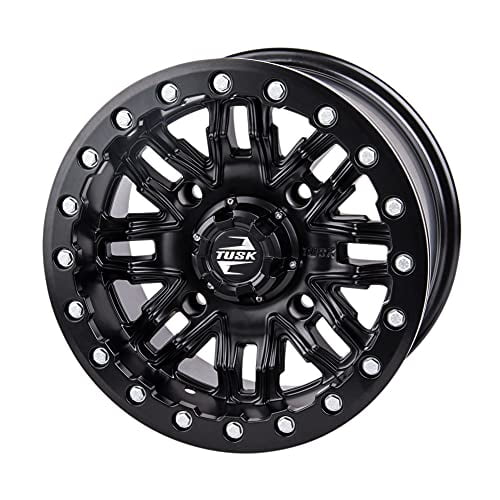4/156 Tusk Nebo Beadlock Wheel 14x7 4.0 + 3.0 Matte Black For POLARIS RZR XP 4 1000 2014-2021