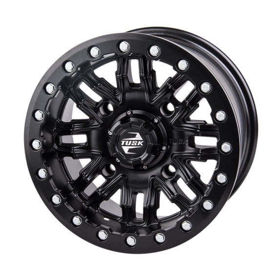 4/156 Tusk Nebo Beadlock Wheel 14x7 5.0 + 2.0 Matte Black for Polaris Ranger Sp 570 2022-2025