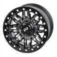 thumbnail image 1 of 4/156 Tusk Teton Beadlock Wheel 14x7 4.0 + 3.0 Gun Metal/Black for Polaris RANGER RZR XP 4 TURBO DYNAMIX Edit. 2018, 1 of 1