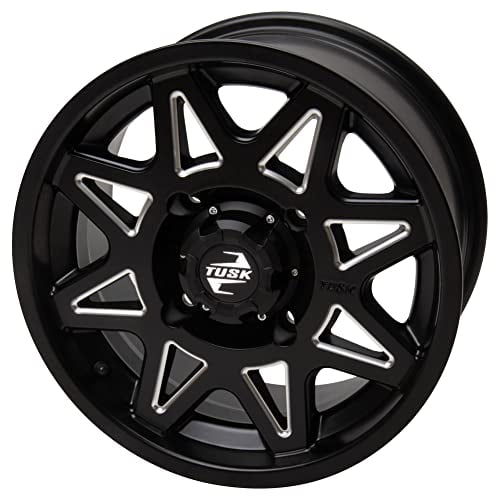 4/156 Tusk Teton Beadlock Wheel 14x7 4.0 + 3.0 Smoke/Black For POLARIS RZR XP 1000 2014-2021