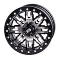 thumbnail image 1 of 4/156 Tusk Teton Beadlock Wheel 14x7 5.0 + 2.0 Machined/Black For POLARIS RZR S 800 LE 2011-2012, 1 of 6