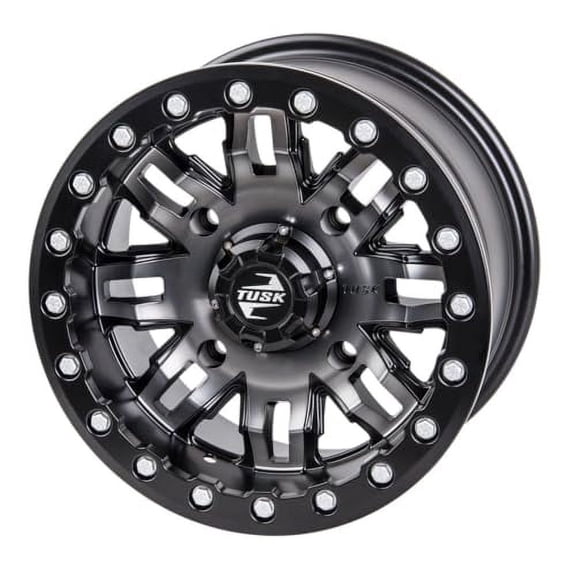 4/156 Tusk Teton Beadlock Wheel 15x10 5.0 + 5.0 Gun Metal/Black for Kawasaki Teryx Krx 1000 Lifted Edition 2025