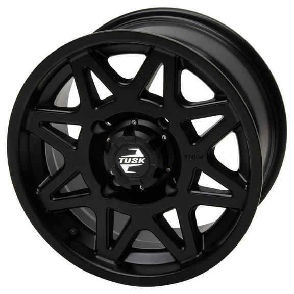 4/156 Tusk Tintic Wheel 14X7 4.0 + 3.0 Matte Black for Kawasaki Ridge 1000 Xr Hvac 2024-2025