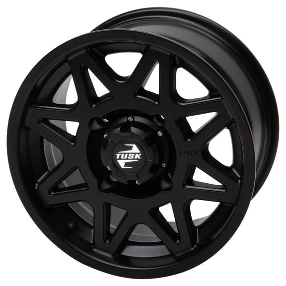4/156 Tusk Tintic Wheel 14X7 4.0 + 3.0 Matte Black for Polaris Ranger Xp Kinetic Ultimate 2023-2024