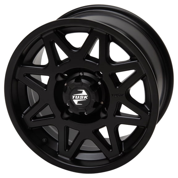 4/156 Tusk Tintic Wheel 14x7 5.0 + 2.0 Matte Black for Polaris Ranger Crew Xp 1000 Northstar Edition Ultimate Ride Command 2023