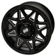 thumbnail image 1 of 4/156 Tusk Tintic Wheel 15x7 4.0 + 3.0 Milled/Black, 1 of 8