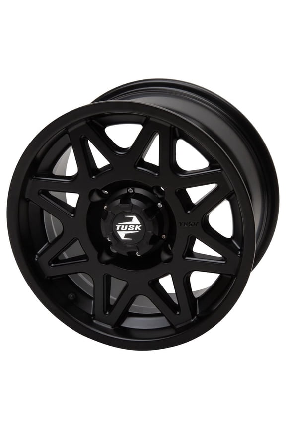 4/156 Tusk Tintic Wheel 15x7 5.0 + 2.0 Matte Black For Polaris RANGER 570 XP 2016