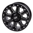 thumbnail image 1 of 4/156 Tusk Uinta Beadlock Wheel 14x7 4.0 + 3.0 Milled/Black For POLARIS RZR XP 4 900 2012-2014, 1 of 8