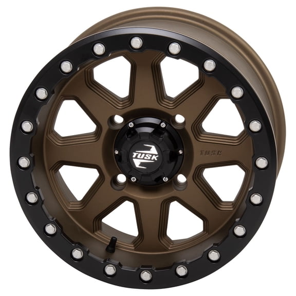4/156 Tusk Uinta Beadlock Wheel 14x7 5.0 + 2.0 Bronze for Polaris Ranger Crew Xp 1000 Texas Edition 2023-2026