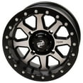 thumbnail image 1 of 4/156 Tusk Uinta Beadlock Wheel 15x7 4.0 + 3.0 Machined/Black for Polaris Sportsman 700 Twin 4x4 Efi 2004-2007, 1 of 8