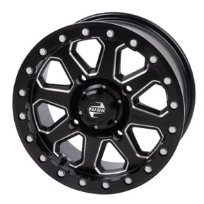 4/156 - Tusk Uinta Beadlock Wheel 15x7 5.0 + 2.0 Milled/Black