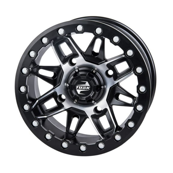4/156 Tusk Wasatch Beadlock Wheel 15x7 5.0 + 2.0 Machined/Black for Kawasaki Teryx Krx 1000 Special Edition 2022
