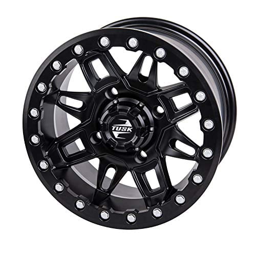 4/156 Tusk Wasatch Beadlock Wheel 15x7 5.0 + 2.0 Machined/Black