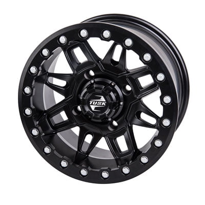 4/156 Tusk Wasatch Beadlock Wheel 15X7 5.0 + 2.0 Matte Black for Polaris Ranger Crew Xp 1000 Northstar Texas Edition 2025