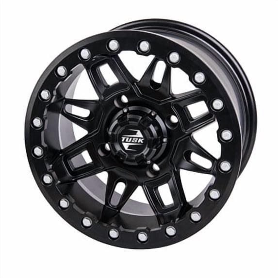 4/156 Tusk Wasatch Beadlock Wheel 15X7 5.0 + 2.0 Matte Black for Polaris Ranger Xp 1000 Northstar Edition Trail Boss 2022-2025