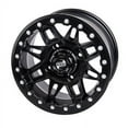 thumbnail image 1 of 4/156 Tusk Wasatch Beadlock Wheel 15x7 5.0 + 2.0 Matte Black for Polaris RANGER 570 CREW-6 Full Size 2015-2018, 1 of 1