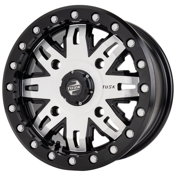 4/156_Xp1000 Tusk Teton Beadlock Wheel 14x7 6.0 + 1.0 Machined/Black for Polaris Rzr Xp 1000 Ride Command Edition 2018-2019
