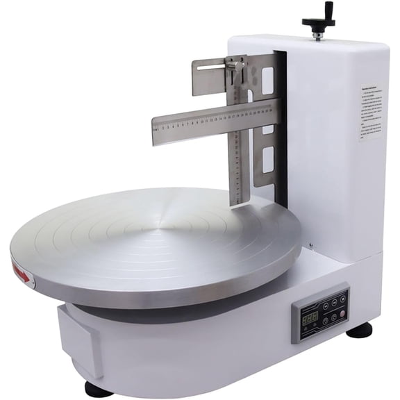 4-16" Cream Surface Scraper Cake Frosting Spreading Coating Smearing Machine Cake Decorator White with 304 Stainless Steel Spatula