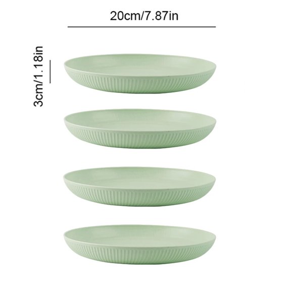 4/16Pcs Wheat Straw Ramen Bowl Tableware Dishes Full Tableware Of Plates Bowl Dinner Dishes Set Camping Tableware Dishes Set
