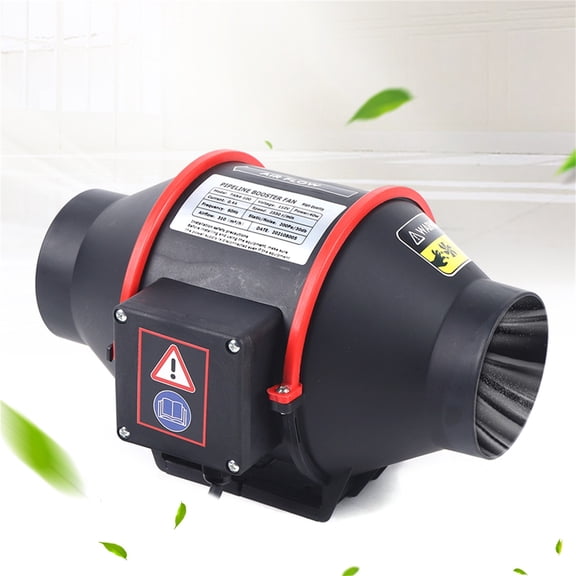 4'' 182CFM Duct Fan, IP2X Silent Waterproof Exhaust Ventilation Blower, Air Circulation Fan, Cooling Booster