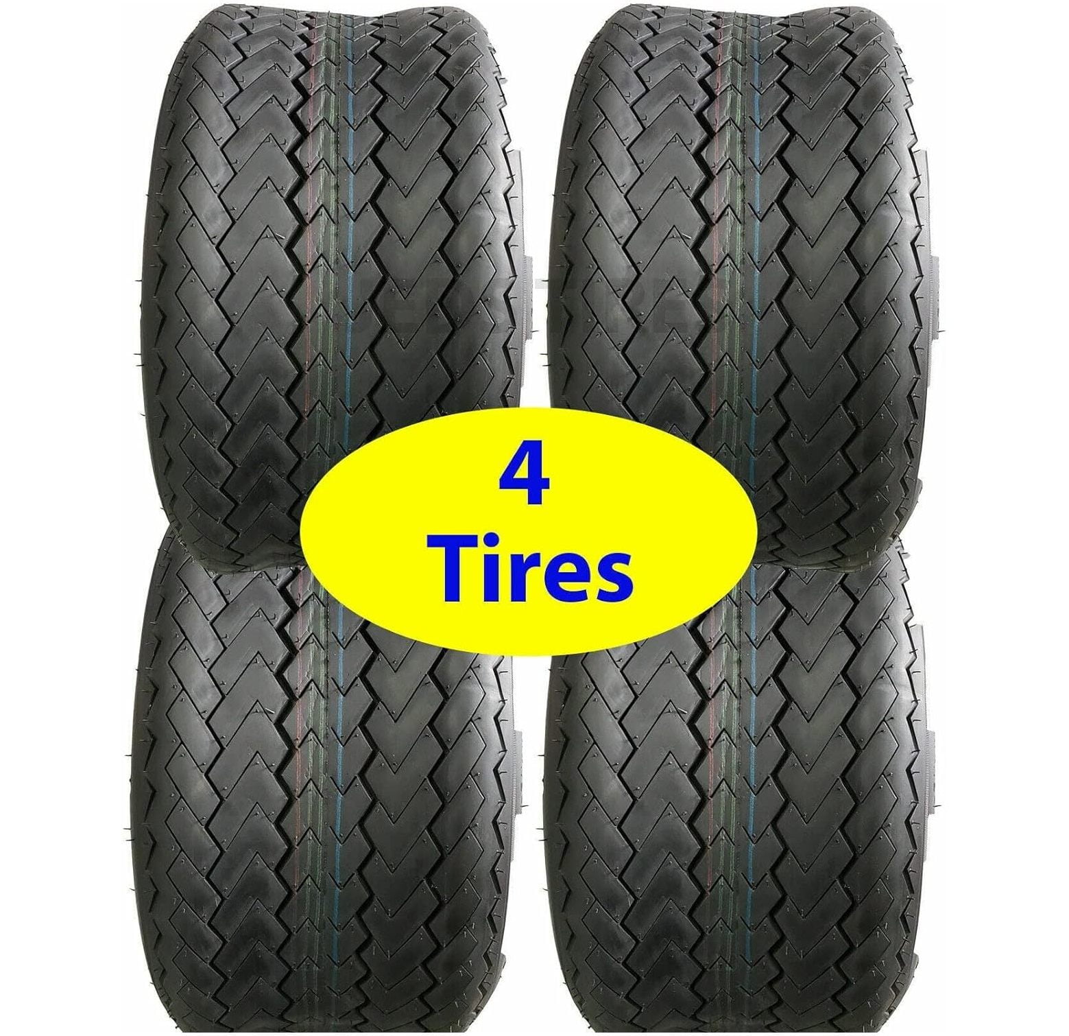 (4) 18x8.508 Standard Size Golf Cart tires Sawtooth Design 18x8508