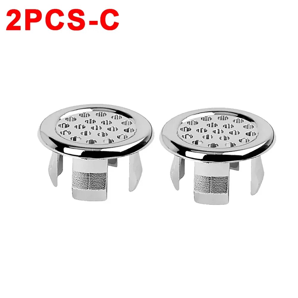 4/1Pcs Sink Overflow Ring Cover Replacement Bathroom Basin Trim Bath