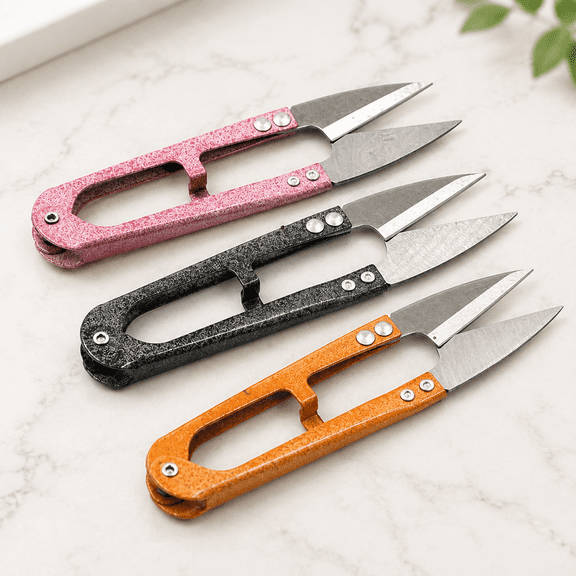 4.1inch Sewing Scissors Yarn Thread Cutter Small Snips Trimming Nipper - Great for Mini DIY Supplies (Multicolored-3)