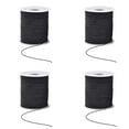 thumbnail image 1 of 4/1pcs 1mm Black Elastic Cord Beading Thread Stretch String For Bracelet Making Thick Elastic Thread For Handmade Bracelets Durable & Versatile For DIY Projects, 1 of 7
