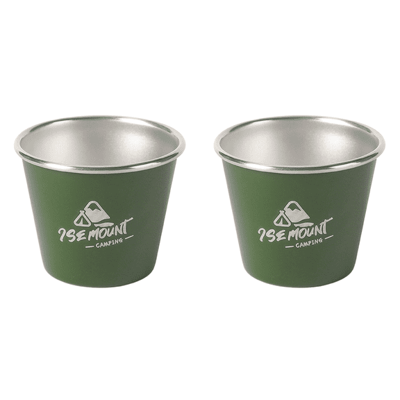 4-1pcs Mini Stainless Steel Camping Cup 50ML Outdoor Travel Beer Wine Cups Coffee Tumbler Tea Milk Drink Mug Water Pint Cup