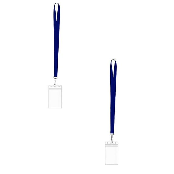 4/2/1pcs Cruise Lanyard with Waterproof ID Card Holder, Flat ID Lanyard with Heavy Duty Clear Vertical ID Card Name Badge Holder, Breakaway Lanyards Neck Straps for ID Cards, Events, Schools