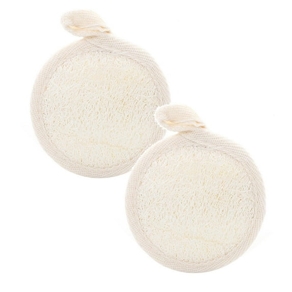 4/2/1pcs Face Exfoliating Loofah Pad Scrubber Natural Loofah Sponge Facial Exfoliator Pads Manual Facial Cleansing Massage Pores And Clean Blackheads Without Hurting The Skin