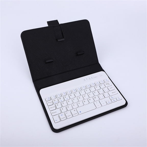4.2-6.8 Inch Android Phone Leather Case Keyboard - Black Leather Construction With Secure Closure - For Android Smartphones With Screen Sizes 4.2 To 6.8 Inches, Daily Use, Travel,