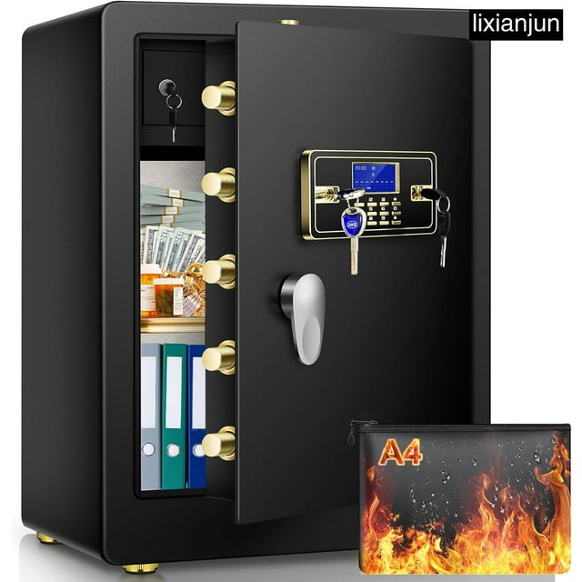 4.2 Cu ft Large Home Safe Fireproof Waterproof, Fireproof Safe Box with