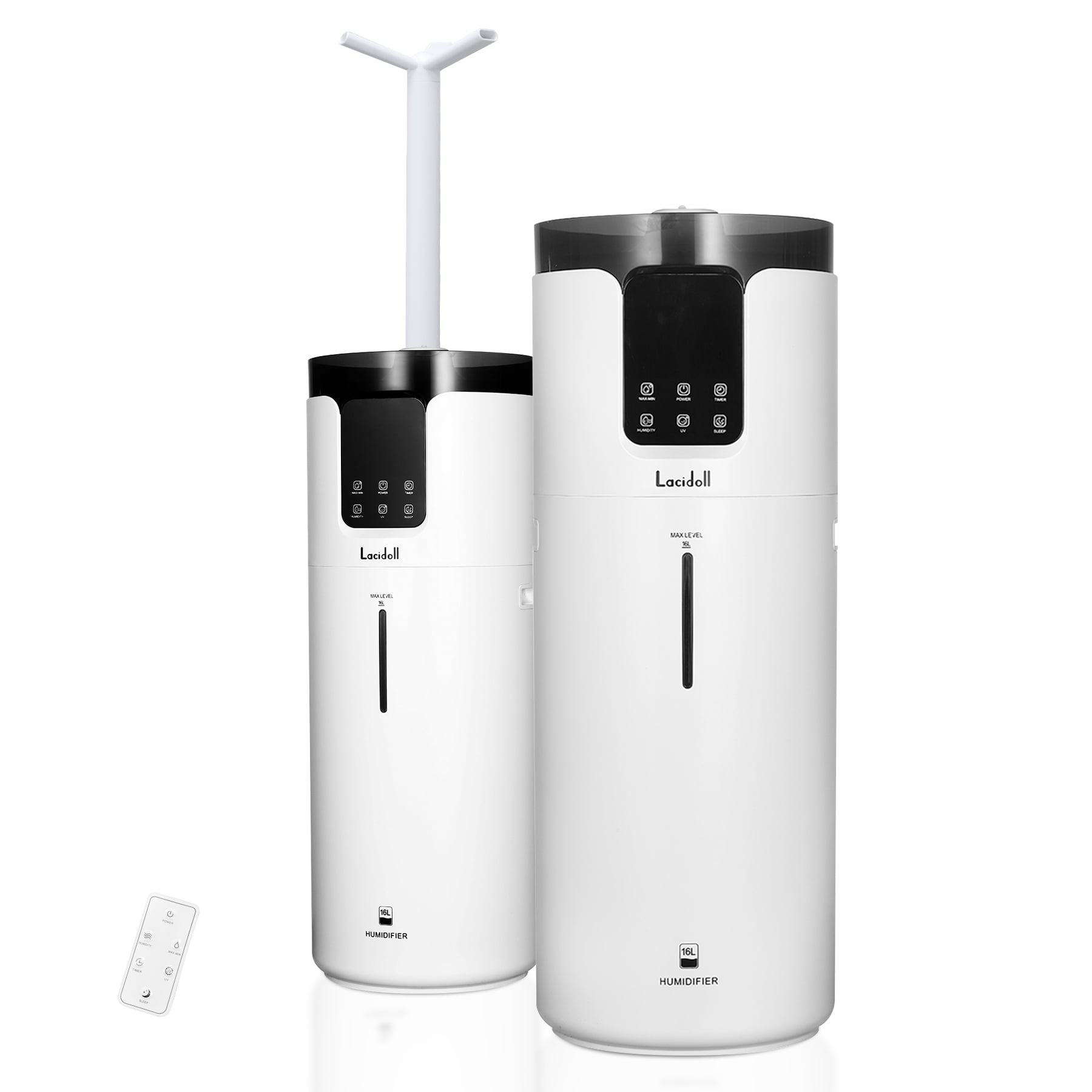 4.2 Gal Tower Humidifiers for Large Room 16L Top Fill Cool Mist Ultrasonic Humidifier whole house 1000 sq. ft Quiet 1000mL h Output for Home Office